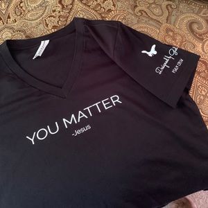 You Matter Jesus V-neck tee